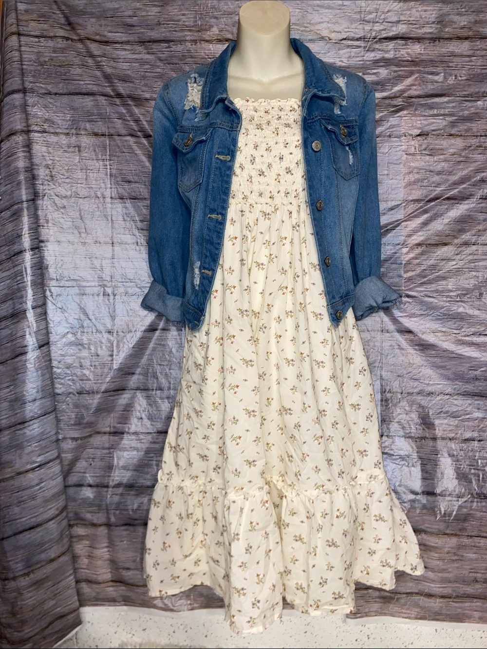 Arizona Floral Print Smocked Sundress